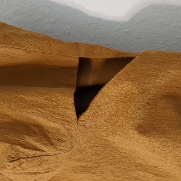 ZARA Cutout Ruched Mini Dress Copper M - Picture 9 of 16